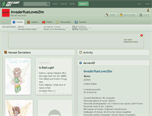 Tablet Screenshot of invaderrueloveszim.deviantart.com