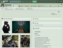 Tablet Screenshot of cloneleia.deviantart.com