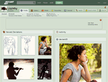 Tablet Screenshot of lizzwhy.deviantart.com