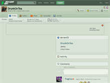 Tablet Screenshot of drunkontea.deviantart.com