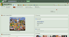 Desktop Screenshot of daisyxluigilove.deviantart.com