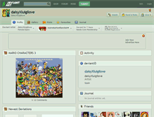 Tablet Screenshot of daisyxluigilove.deviantart.com