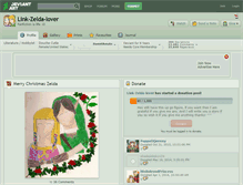 Tablet Screenshot of link-zelda-lover.deviantart.com