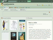 Tablet Screenshot of lovesfunnymovies.deviantart.com