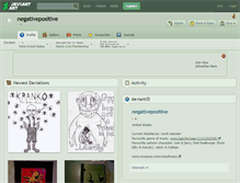 Tablet Screenshot of negativepositive.deviantart.com