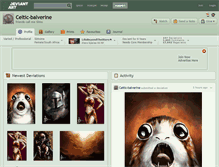 Tablet Screenshot of celtic-balverine.deviantart.com