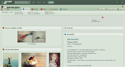 Desktop Screenshot of just-me-just-i.deviantart.com