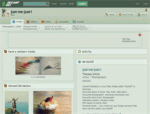 Tablet Screenshot of just-me-just-i.deviantart.com
