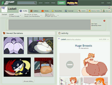 Tablet Screenshot of lockeli.deviantart.com