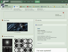 Tablet Screenshot of jaqx.deviantart.com