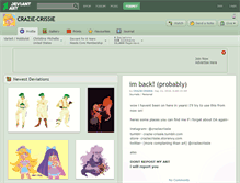 Tablet Screenshot of crazie-crissie.deviantart.com