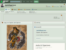 Tablet Screenshot of jackslilsparrows.deviantart.com