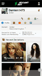 Mobile Screenshot of damien1475.deviantart.com