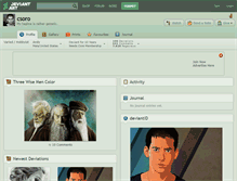 Tablet Screenshot of csoro.deviantart.com