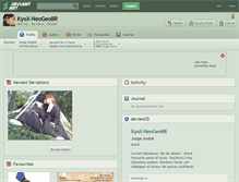 Tablet Screenshot of kyox-neogeobr.deviantart.com