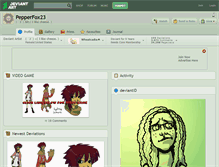 Tablet Screenshot of pepperfox23.deviantart.com