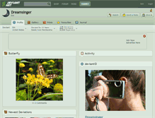 Tablet Screenshot of dreamsinger.deviantart.com
