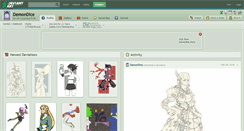 Desktop Screenshot of demondice.deviantart.com