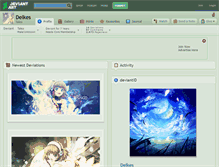 Tablet Screenshot of delkes.deviantart.com