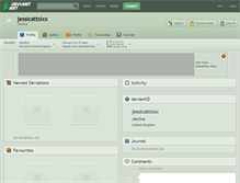 Tablet Screenshot of jessicattsixx.deviantart.com
