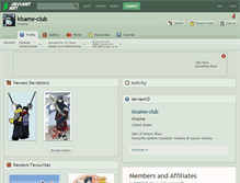 Tablet Screenshot of kisame-club.deviantart.com