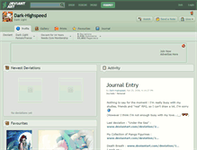 Tablet Screenshot of dark-highspeed.deviantart.com