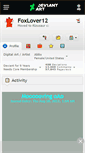 Mobile Screenshot of foxlover12.deviantart.com