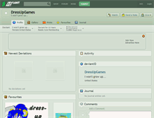 Tablet Screenshot of dressupgames.deviantart.com