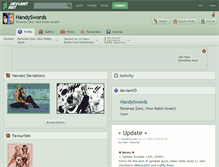Tablet Screenshot of handyswords.deviantart.com