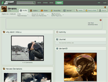 Tablet Screenshot of devares.deviantart.com