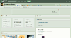Desktop Screenshot of christianpoetsociety.deviantart.com