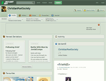 Tablet Screenshot of christianpoetsociety.deviantart.com