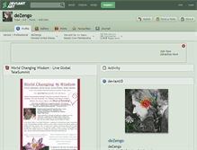 Tablet Screenshot of dezengo.deviantart.com