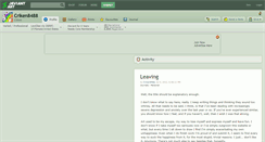 Desktop Screenshot of criken8488.deviantart.com