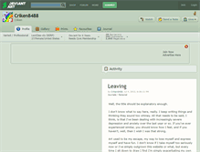 Tablet Screenshot of criken8488.deviantart.com