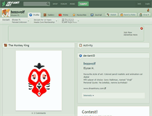 Tablet Screenshot of bosswolf.deviantart.com