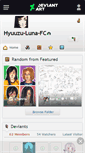 Mobile Screenshot of hyuuzu-luna-fc.deviantart.com