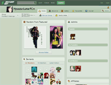 Tablet Screenshot of hyuuzu-luna-fc.deviantart.com