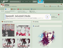 Tablet Screenshot of airistar.deviantart.com
