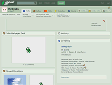 Tablet Screenshot of meeyaow.deviantart.com