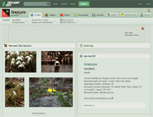 Tablet Screenshot of graylynx.deviantart.com