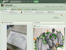 Tablet Screenshot of cyrilcynder.deviantart.com