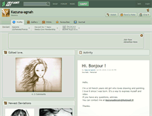 Tablet Screenshot of kazuna-agnah.deviantart.com
