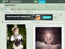 Tablet Screenshot of angelicacosplay.deviantart.com