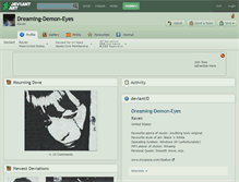 Tablet Screenshot of dreaming-demon-eyes.deviantart.com