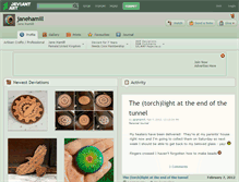 Tablet Screenshot of janehamill.deviantart.com
