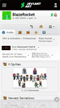 Mobile Screenshot of blazerocket.deviantart.com