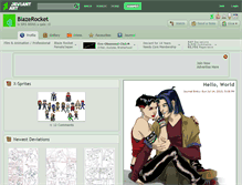 Tablet Screenshot of blazerocket.deviantart.com