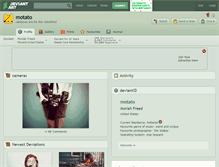Tablet Screenshot of motato.deviantart.com