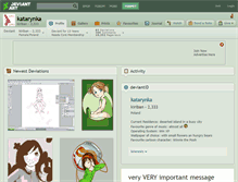 Tablet Screenshot of katarynka.deviantart.com